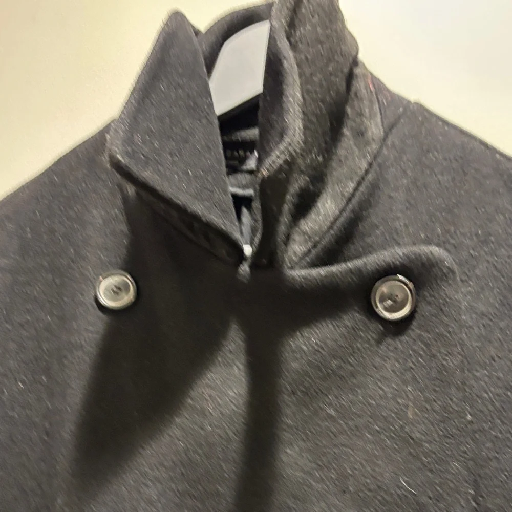 Zara Elegant Black Women's Coat - Picture 6 of 7